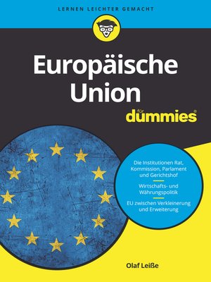 cover image of Europ&auml;ische Union f&uuml;r Dummies